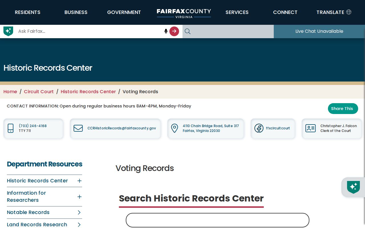 McNair city directory historical voter-register research in Fairfax County